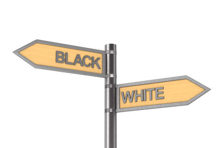 black and white arrow. Isolated 3d illustrationの写真素材
