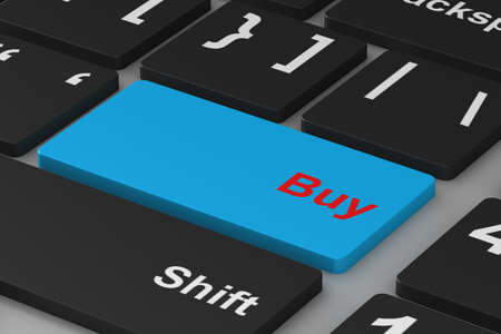online shopping on white background. Isolated 3D illustrationの写真素材