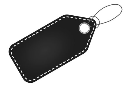 black sales tag. vector illustrationのイラスト素材