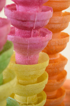 Multi-colored Ice Cream Conesの写真素材