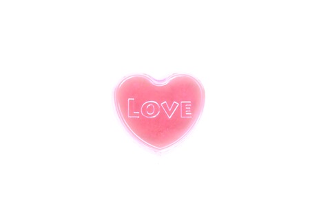 Glowing Pink Love Heartの写真素材