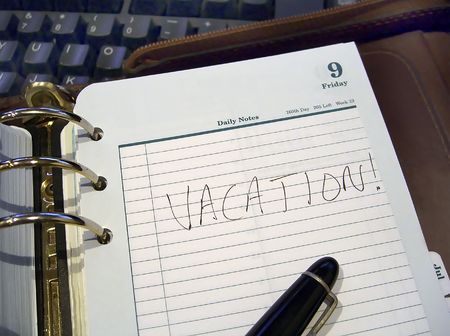 vacation plannerの写真素材