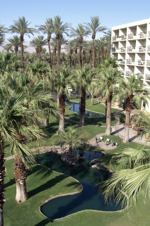 Resort in the desertの写真素材