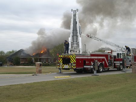 Fighting a house fire