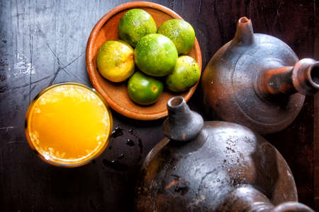 Orange Juice are made in traditional kendil