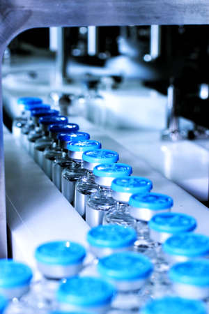 Manufacturing of vaccines in pharmaceutical factoriesの写真素材