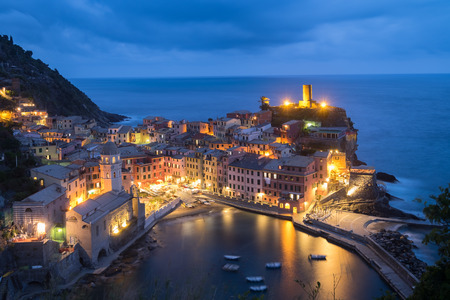 Blue hour at Vernazza