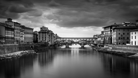 Florence in Black and Whiteの写真素材
