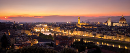 Florence's sunsetの写真素材