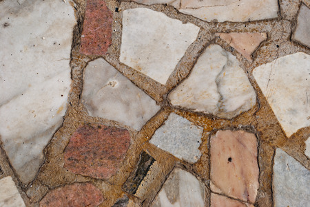 Large wall of natural stone, marble, texture, mosaic, stone fence, natural stone, granite...