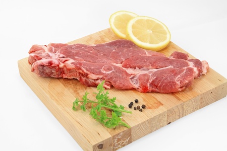 Juicy steak on cutting board