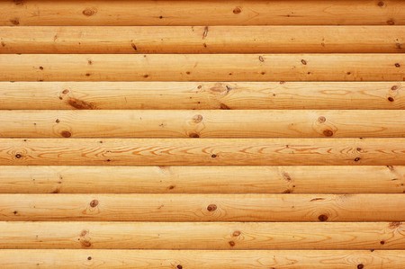 Wall of wooden planks forming textureの写真素材