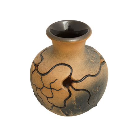 Ceramic jug on a white background.
