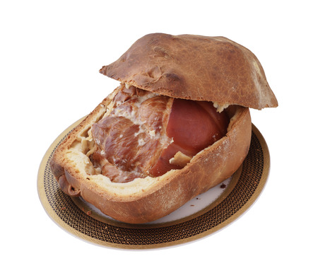 The meat baked in pastry.の写真素材