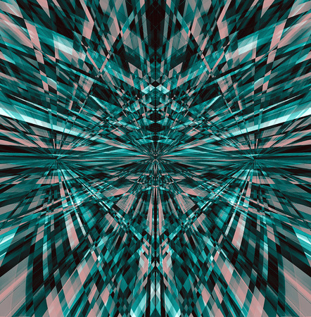 Abstract background with beams from the center.の写真素材