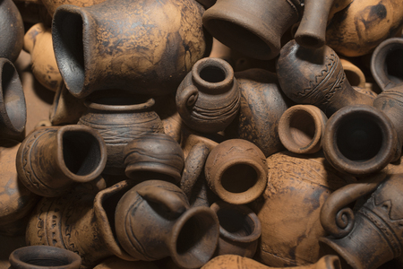 Background of ceramic ware.の写真素材