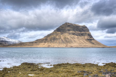 Kirkufel mountain in Grundarfjodur (Iceland).の写真素材