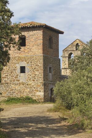 Potes, Cantabria/Spain; Aug. 03, 2015. The hermitage of Santa Catalina in Potesのeditorial素材