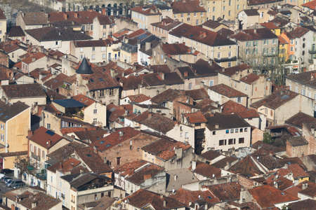 Cahors, Lot / France; Mar. 22, 2016. View of the city. Cahors was the capital of the ancient province of Quercy and a pilgrimage stage of the Camino de Santiago, in the so-called Via Podiensis.のeditorial素材