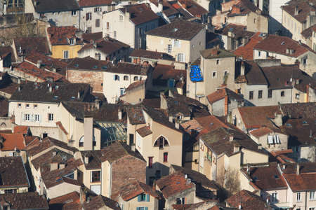 Cahors, Lot / France; Mar. 22, 2016. View of the city. Cahors was the capital of the ancient province of Quercy and a pilgrimage stage of the Camino de Santiago, in the so-called Via Podiensis.のeditorial素材
