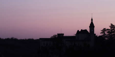 Rocamadour, Lot/France; Mar. 22, 2016. Dominating the canyon of the Alzou river, the medieval city of Rocamadour is a miracle of balance.のeditorial素材