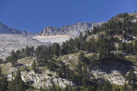 The Posets-Maladeta Natural Park is a Spanish protected natural space. It includes two  the highest mountain peaks in the Pyrenees.の写真素材