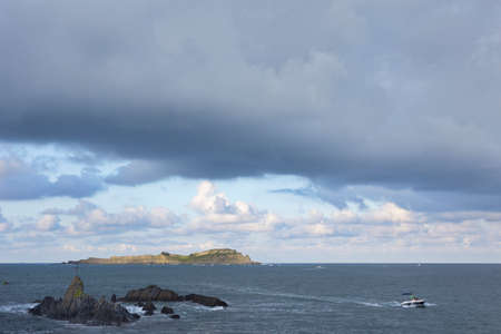 Mundaka, Bizkaia; Oct. 09, 2021. The coastal town of Mundaka in the Urdaibai biosphere reserve. A...