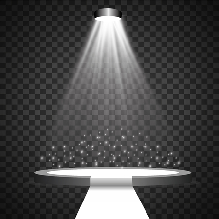 Vector spotlight. Light effectのイラスト素材