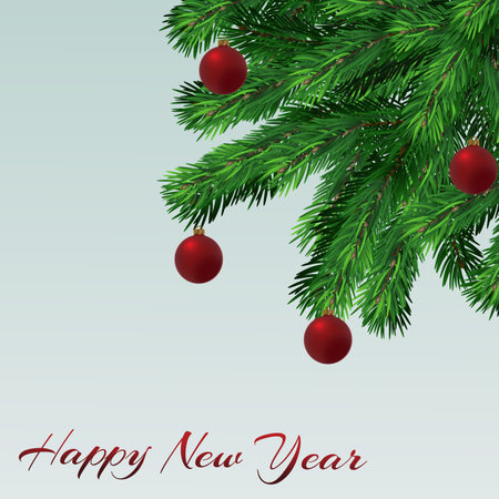 Christmas, New Year illustration. Greeting card. For web design, print, vector. Art.のイラスト素材