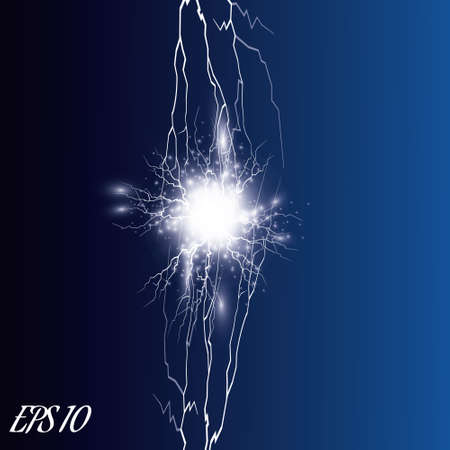 Vector Electricity charge. Illustrations on a transparent background.のイラスト素材