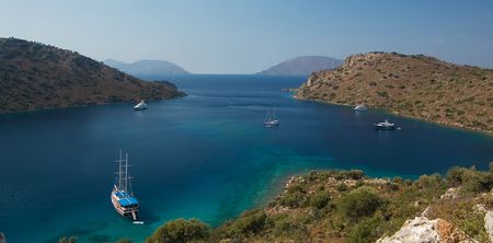 The nature, landscape, trees, fur-trees, snow, winter, a frost, Christmas.の写真素材