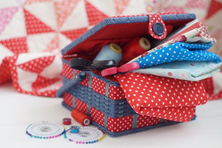                      Fabrics, scissors and thread are in the box          