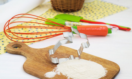                 Cutter for making cookies for Easter               の写真素材