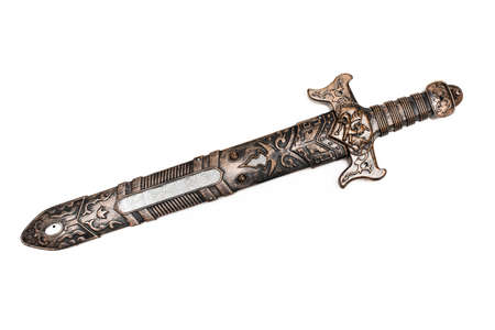 Toy sword isolated on the white background.