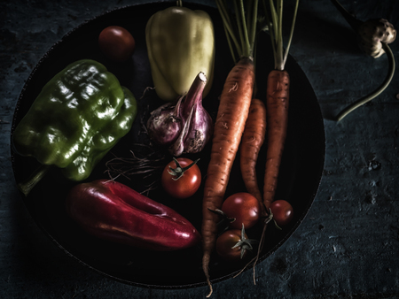 Vegetables ingredients borscht fresh harvest healthy eatingの写真素材
