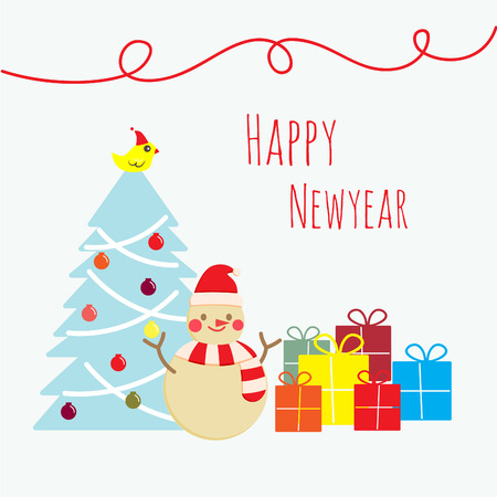 christmas, tree, decoration, xmas gilfのイラスト素材