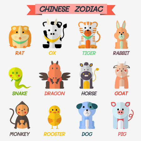 Chinese Zodiacsのイラスト素材