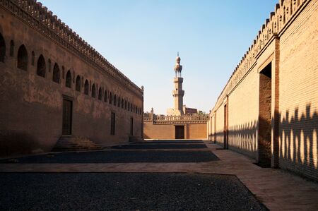 outer court of Ibn Toloun Mosqueの写真素材