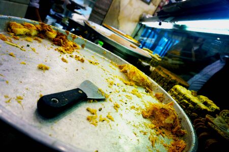 Egyptian dessert serving plateの写真素材