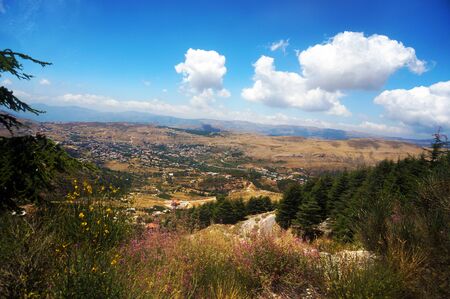 A view from Lebanon mountainの写真素材