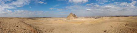 Panorama of the Great Pyramids of Giza, Egyptの写真素材