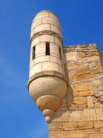 The tower of Eni-Kale, turkish medieval fortress in Kerch, Crimeaの写真素材