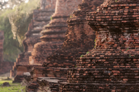 Ayutthaya Historical Park, Phra Nakhon Si Ayutthaya, Thailand.の写真素材