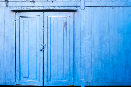 Old wall and door.の写真素材
