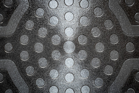 Texture metal surface of the bottom pan.の写真素材