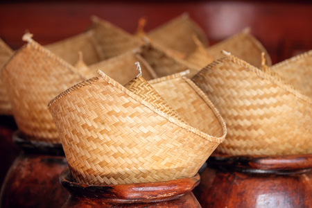 Bamboo weave sticky rice streamerの写真素材