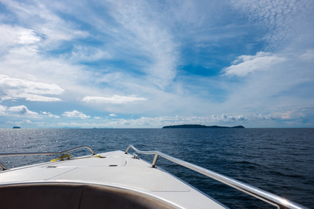 Speed boat heading to Koh Maiton island, Phuket, Thailand.