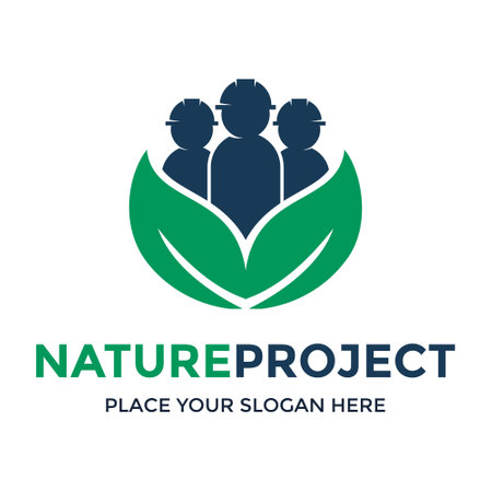 Nature project vector logo template.のイラスト素材