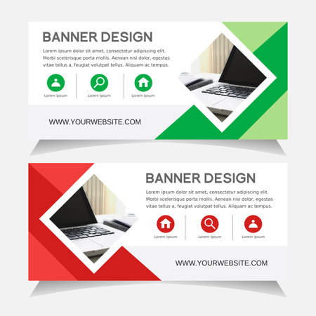 Modern banner corporate design template.のイラスト素材