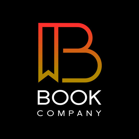 Abstract Letter Initial B Book mark Logo Design Template.のイラスト素材